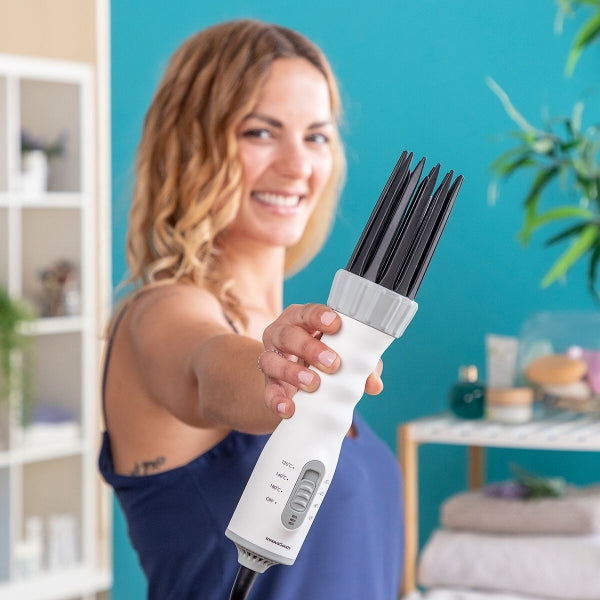 3-in-1 Hair Dryer, Styler & Curling Brush Dryple InnovaG – 550 W