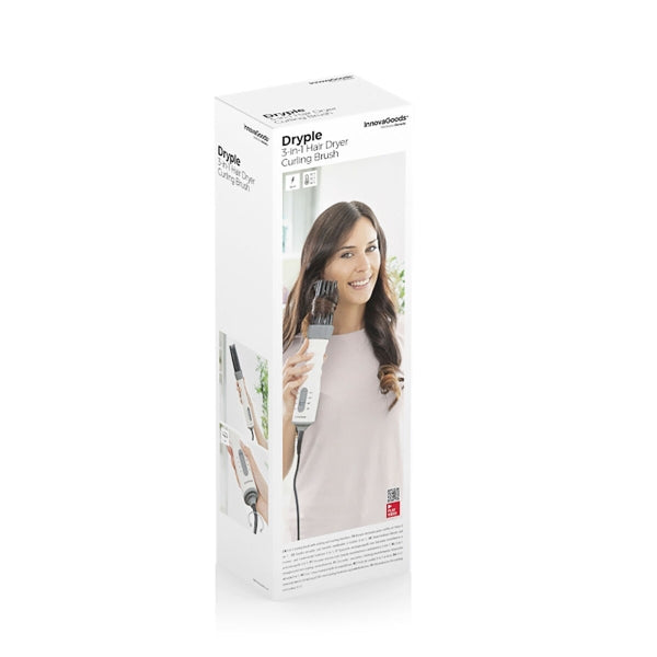 3-in-1 Hair Dryer, Styler & Curling Brush Dryple InnovaG – 550 W