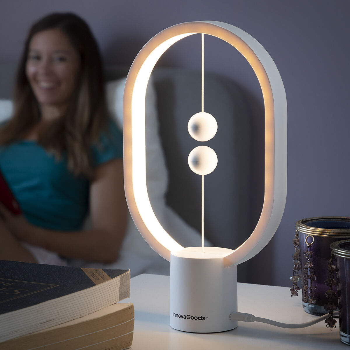 Balance LED Table Lamp – Magnetic Switch | Warm Light