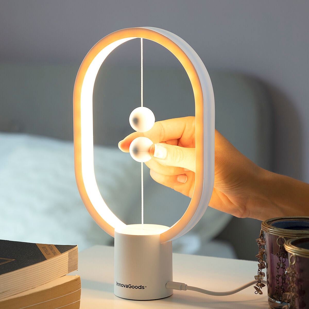 Balance LED Table Lamp – Magnetic Switch | Warm Light