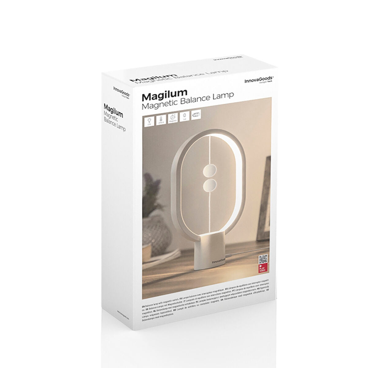 Balance LED Table Lamp – Magnetic Switch | Warm Light