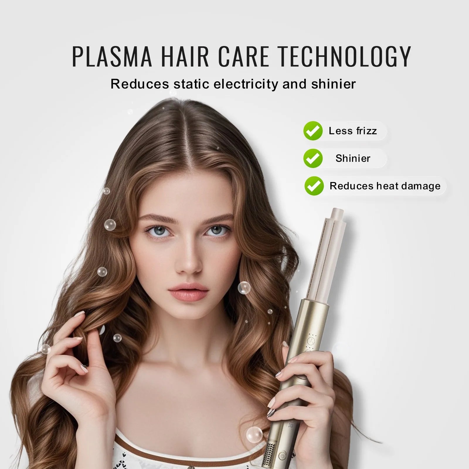 8-in-1 Hair Styler – Curling Iron, Hot Air Brush & Dryer Vevor (1400W)