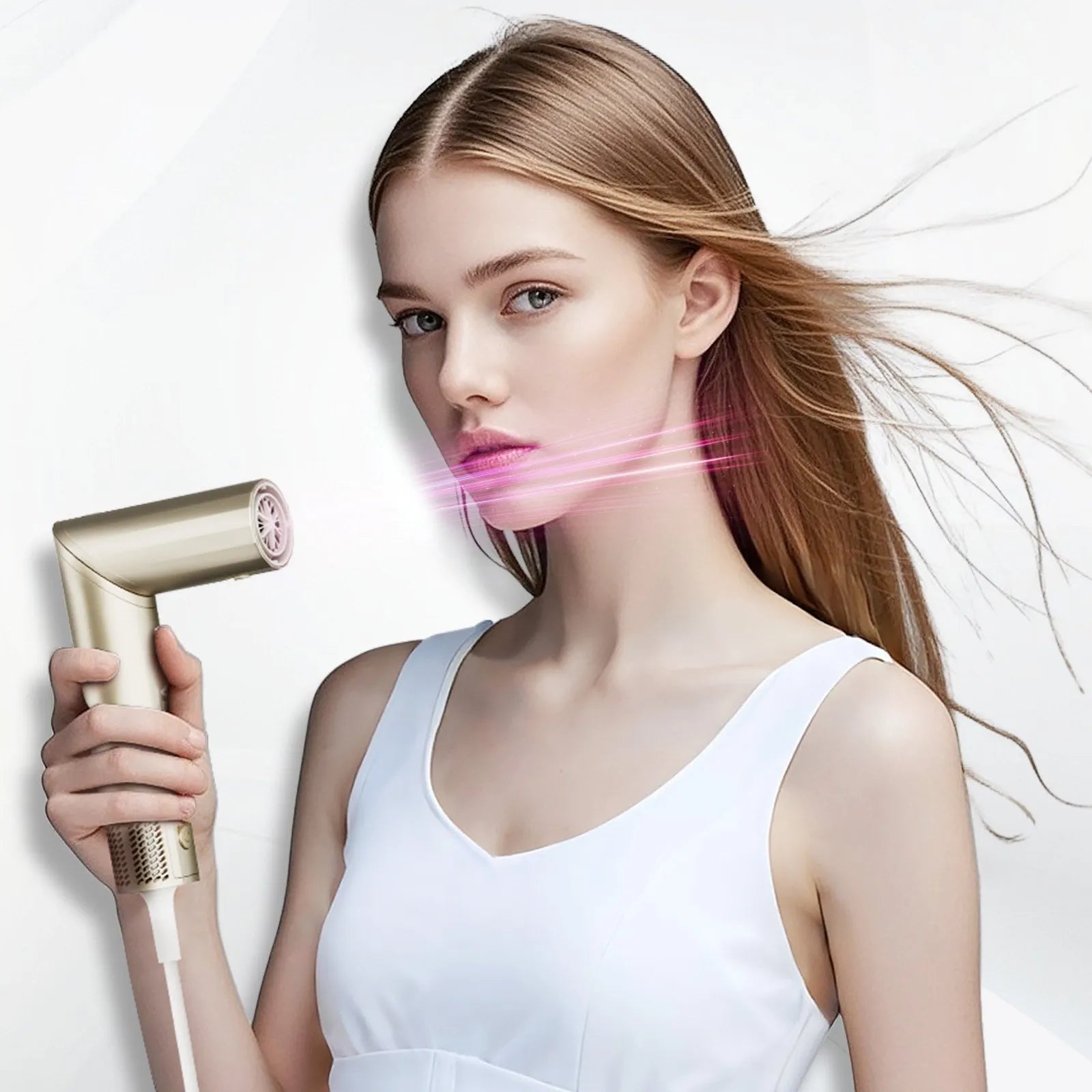8-in-1 Hair Styler – Curling Iron, Hot Air Brush & Dryer Vevor (1400W)