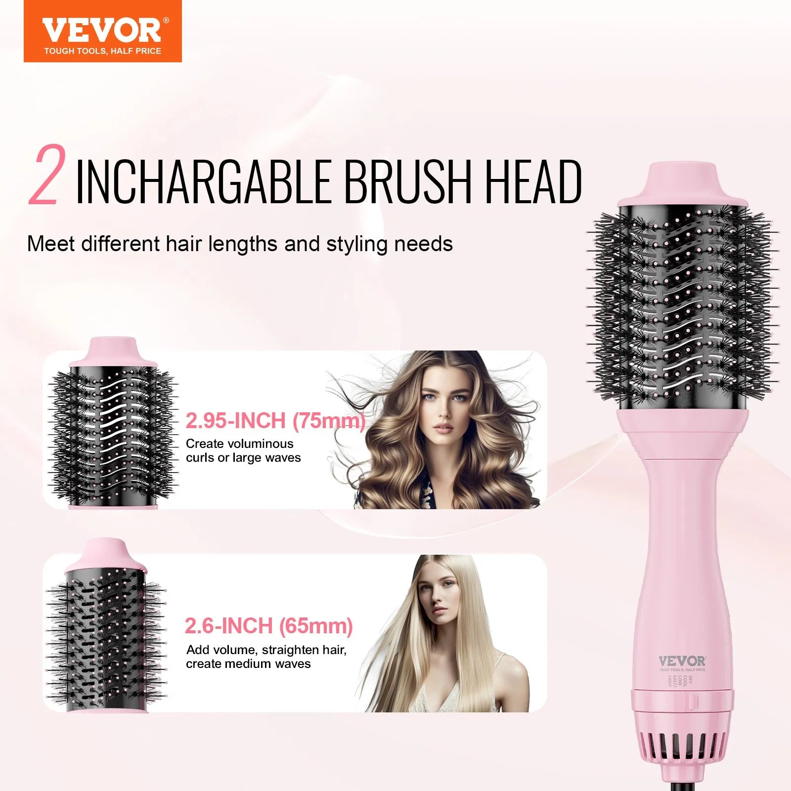 Hot Air Brush 4-in-1 Hair Styler Vevor