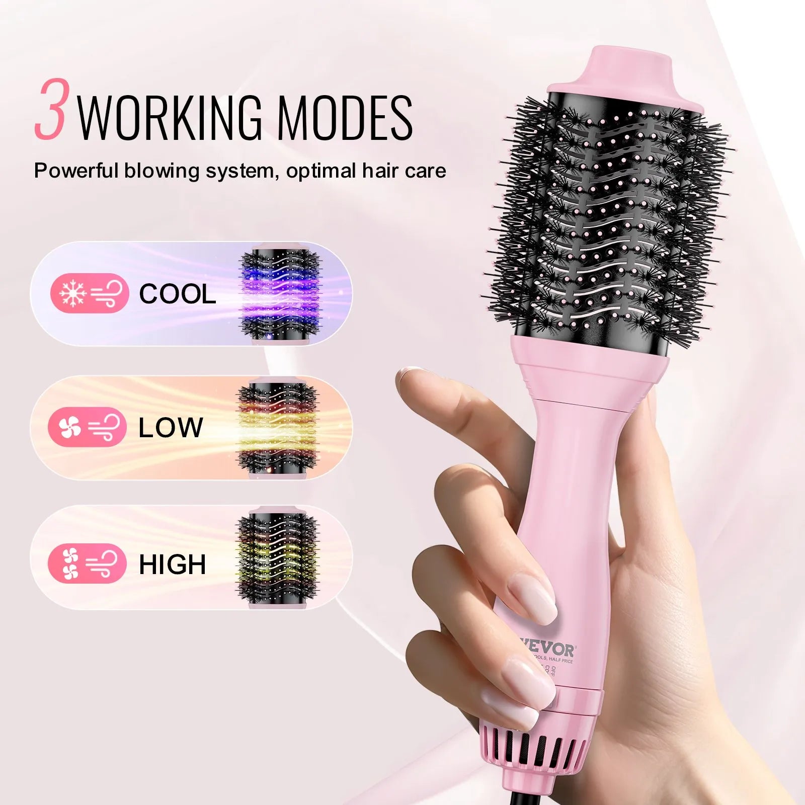 Hot Air Brush 4-in-1 Hair Styler Vevor