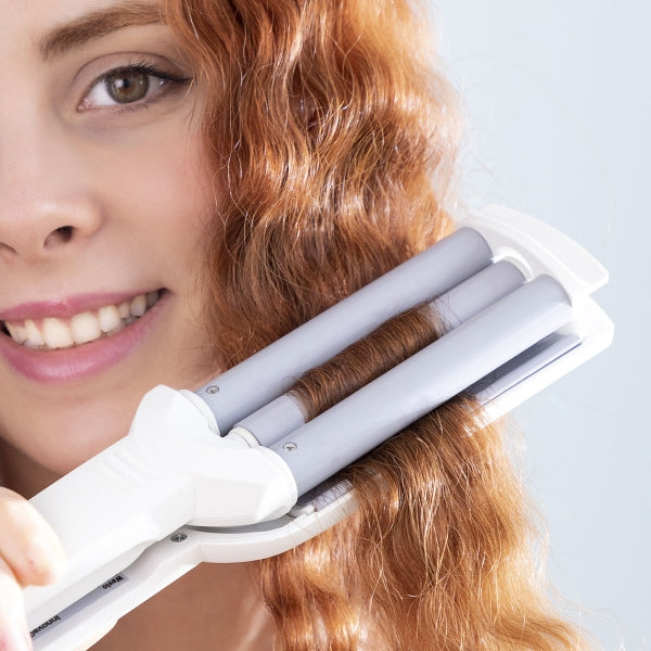 Ceramic Triple Barrel Curling Iron – IG (55W)