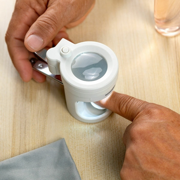 LED Nail Clipper with Magnifier & File