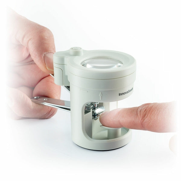 LED Nail Clipper with Magnifier & File