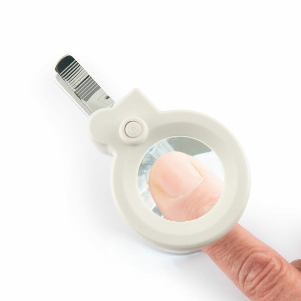 LED Nail Clipper with Magnifier & File