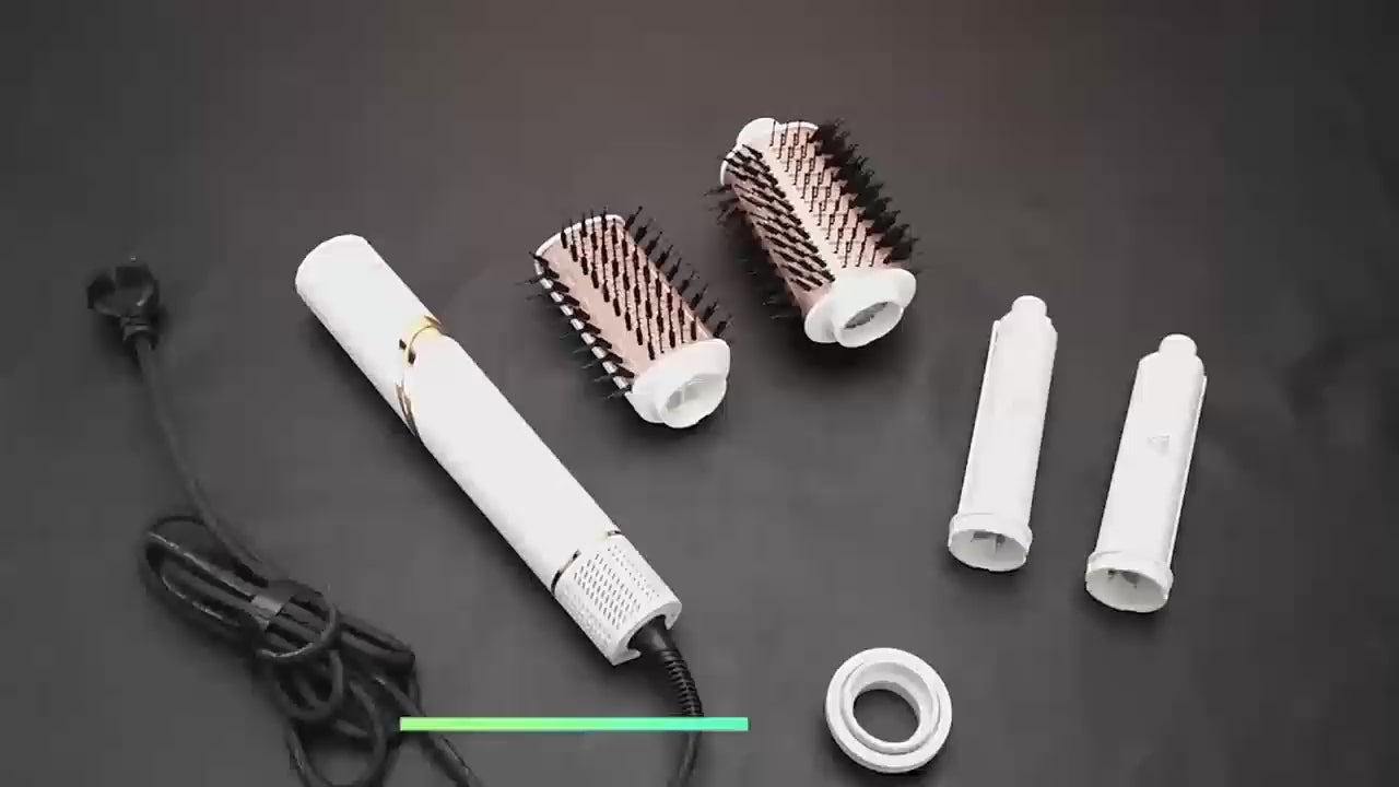 8-in-1 Hair Styler – Curling Iron, Hot Air Brush & Dryer Vevor (1400W)