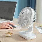 Rechargeable Desktop Fan – Compact & Silent Cooling Power