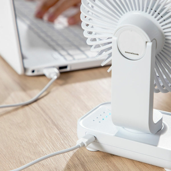 Rechargeable Desktop Fan – Compact & Silent Cooling Power